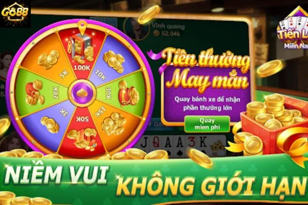 Giao diện sảnh game Tiến Lên Đếm Lá Go88 vô cùng bắt mắt và trực quan.